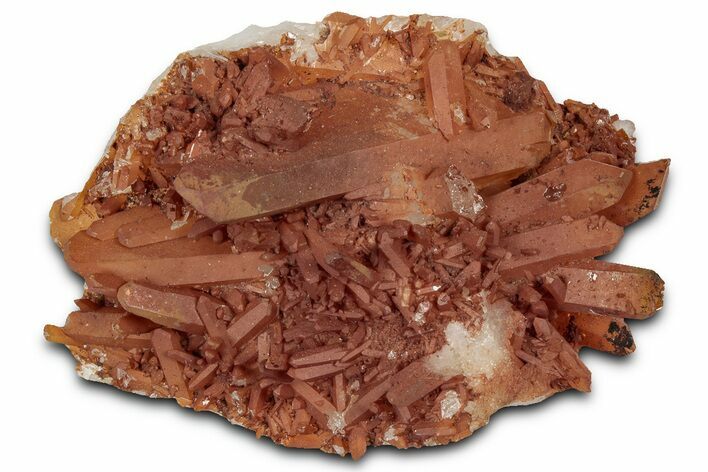 Tangerine Quartz Crystal Cluster - Brazil #328924